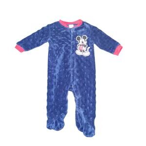 Disney Baby Boys Mickey Mouse Sleeper Blue Size 0-3m